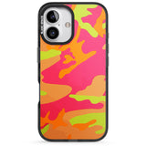 iPhone 16 Pro Max Neon Camo Black Impact Phone Case