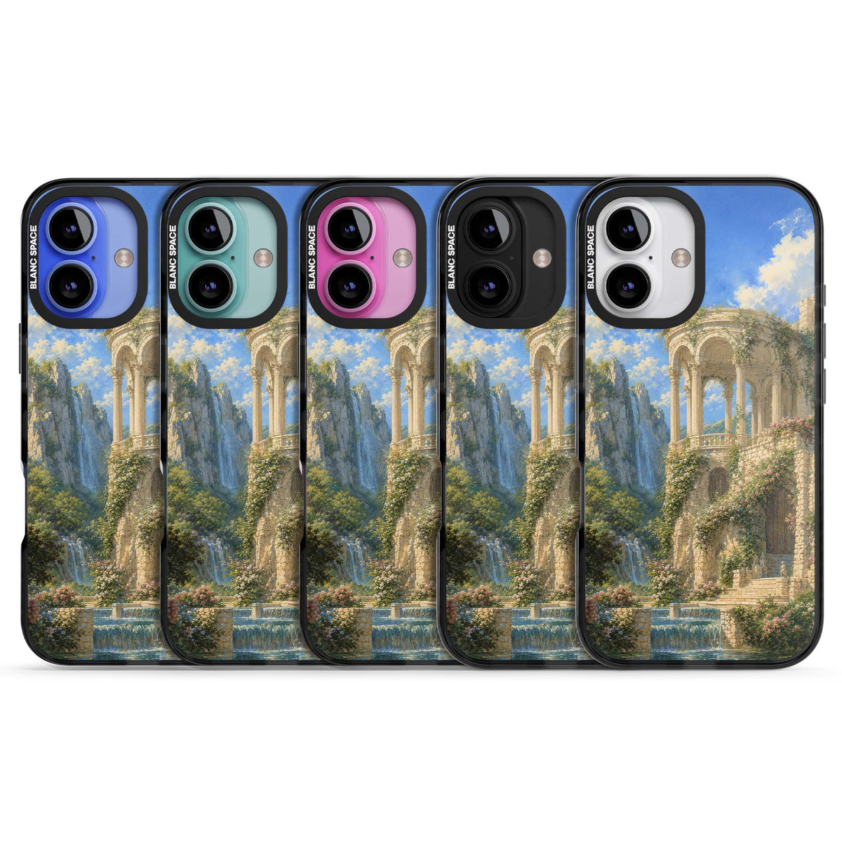 Palace Pavilion fairycore iPhone case | Black Impact case for iPhone 16, iPhone 16 Plus