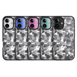 iPhone 16 Pro Max Dark Grey Cat Camouflage Pattern Black Impact Phone Case