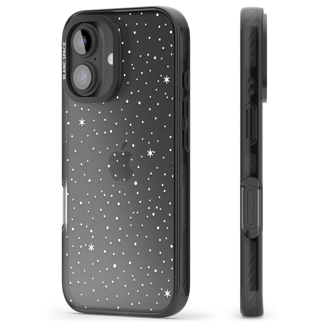 iPhone 16 Pro Max Celestial Starry Sky White Black Impact Phone Case