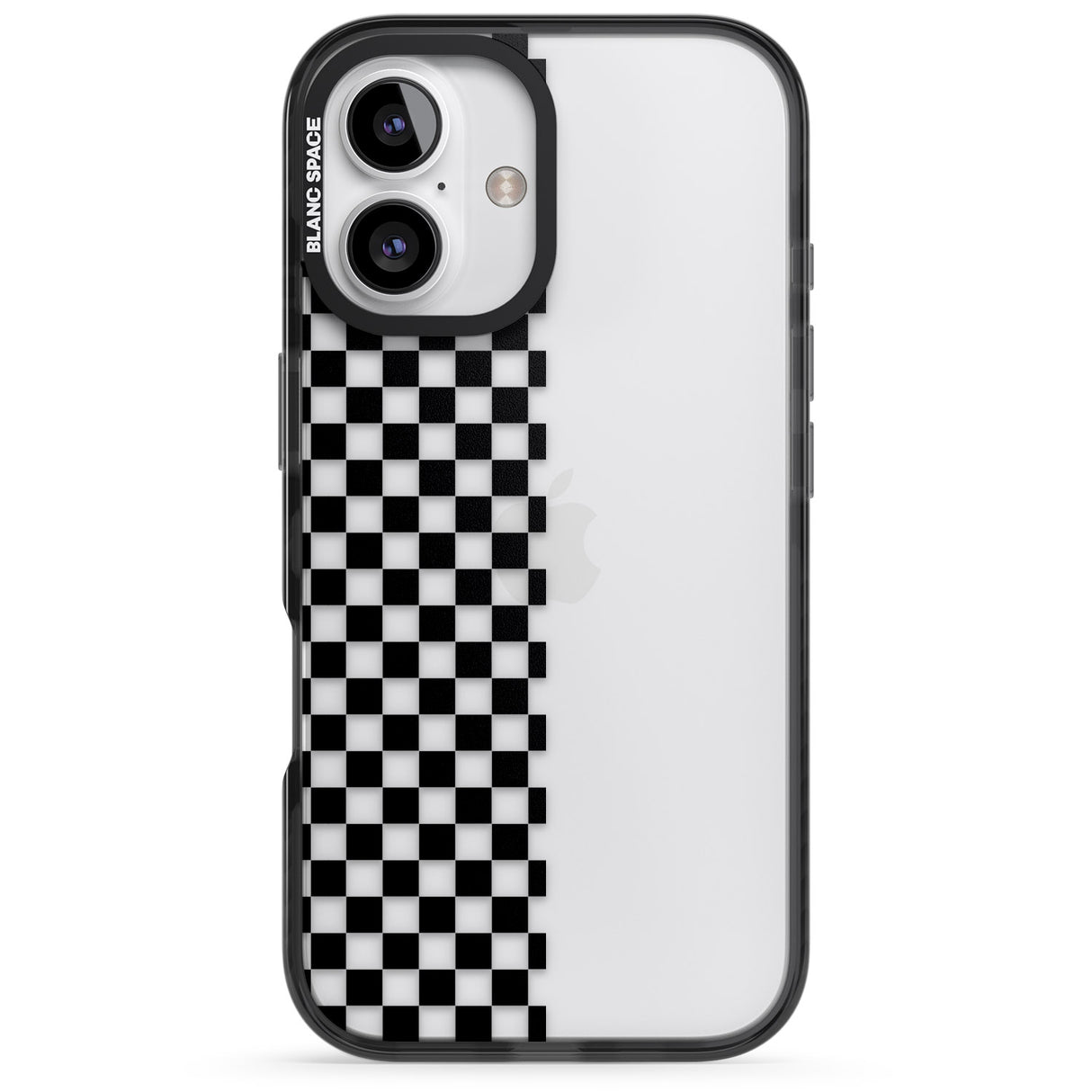 Checker: Half Black Check on Clear