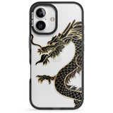 iPhone 16 Pro Max Large Black Dragon Black Impact Phone Case