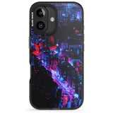 iPhone 16 Pro Max Arial City View - Neon Cities Photographs Black Impact Phone Case