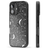 iPhone 16 Pro Max White Constellations Black Impact Phone Case