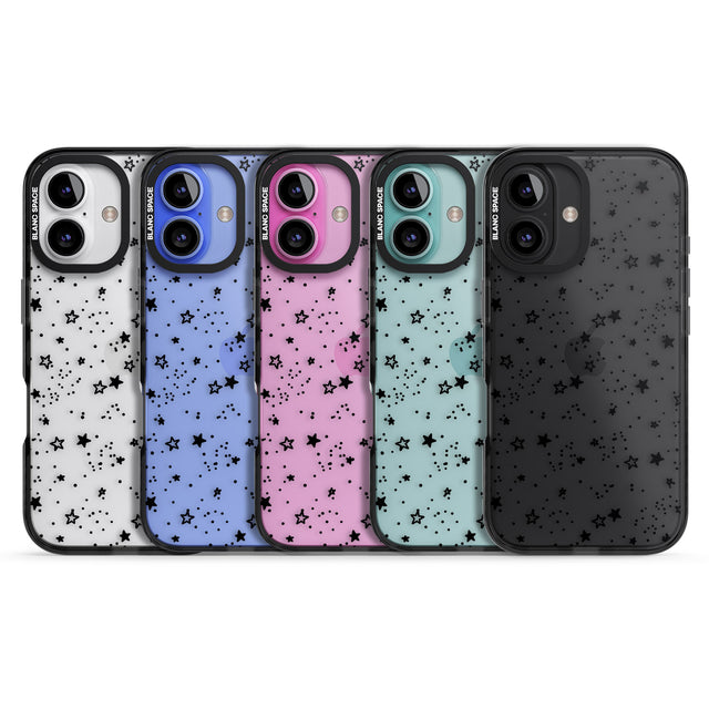 iPhone 16 Pro Max Mixed Stars Black Impact Phone Case