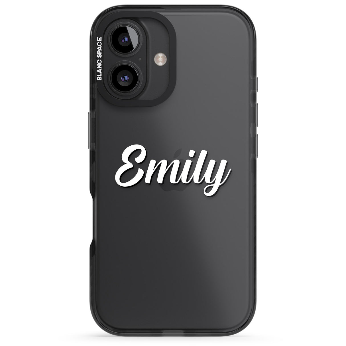 iPhone 16 Pro Max Personalised Clear Text 1B Black Impact Phone Case