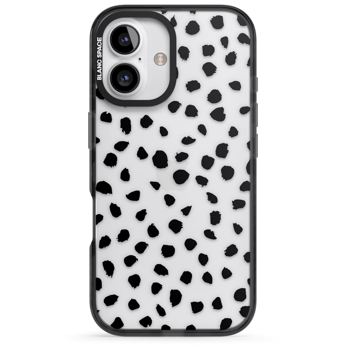 Black on Transparent Dalmatian Polka Dot Spots