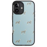 iPhone 16 Pro Max Dalmation Dog Pattern Black Impact Phone Case