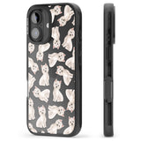 iPhone 16 Pro Max Westie Watercolour Dog Pattern Black Impact Phone Case