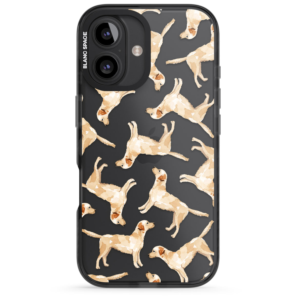 Yellow Labrador Watercolour Dog Pattern