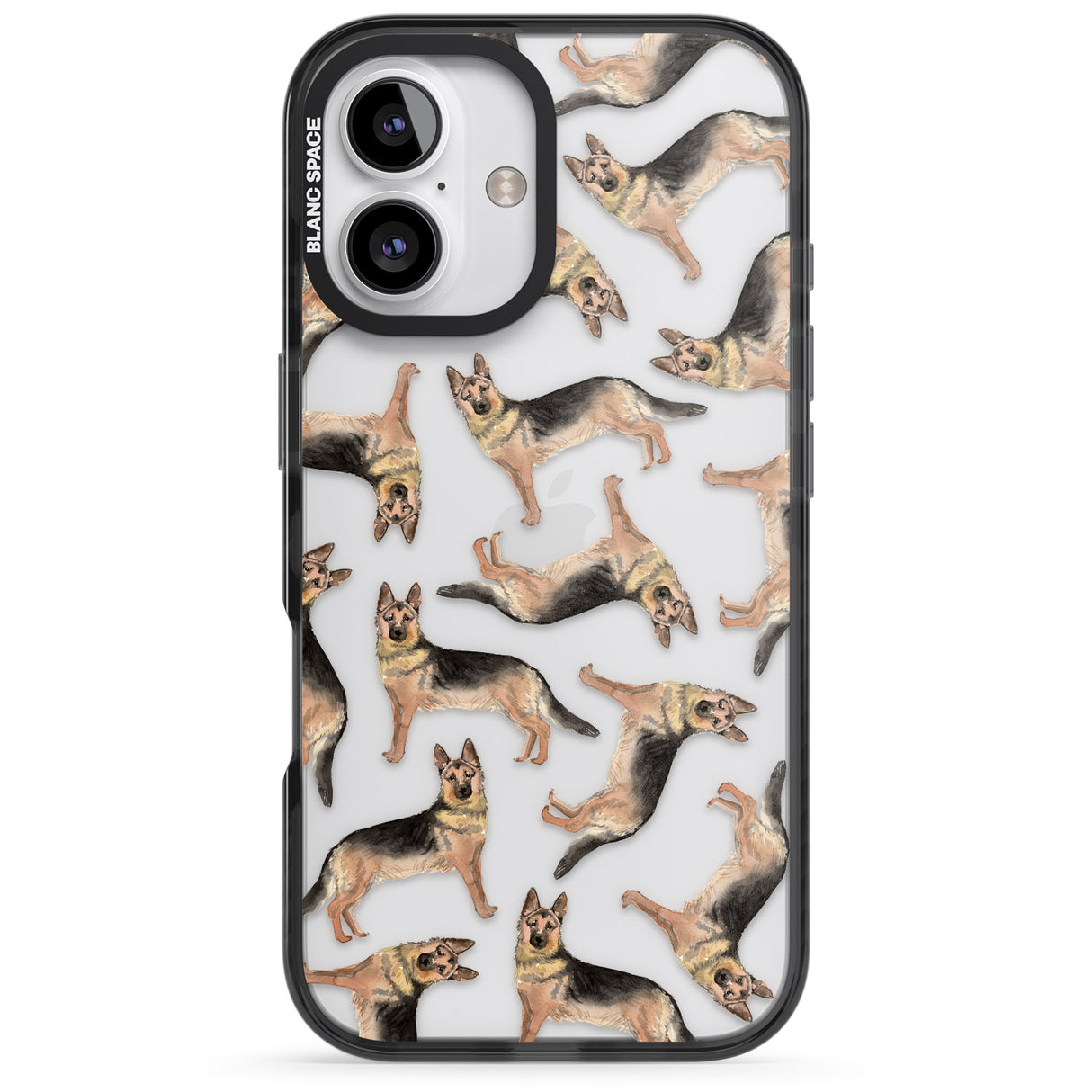 German Shepherd Watercolour Dog Pattern