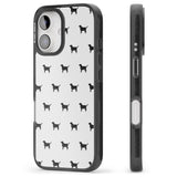 iPhone 16 Pro Max Black Labrador Dog Pattern Black Impact Phone Case