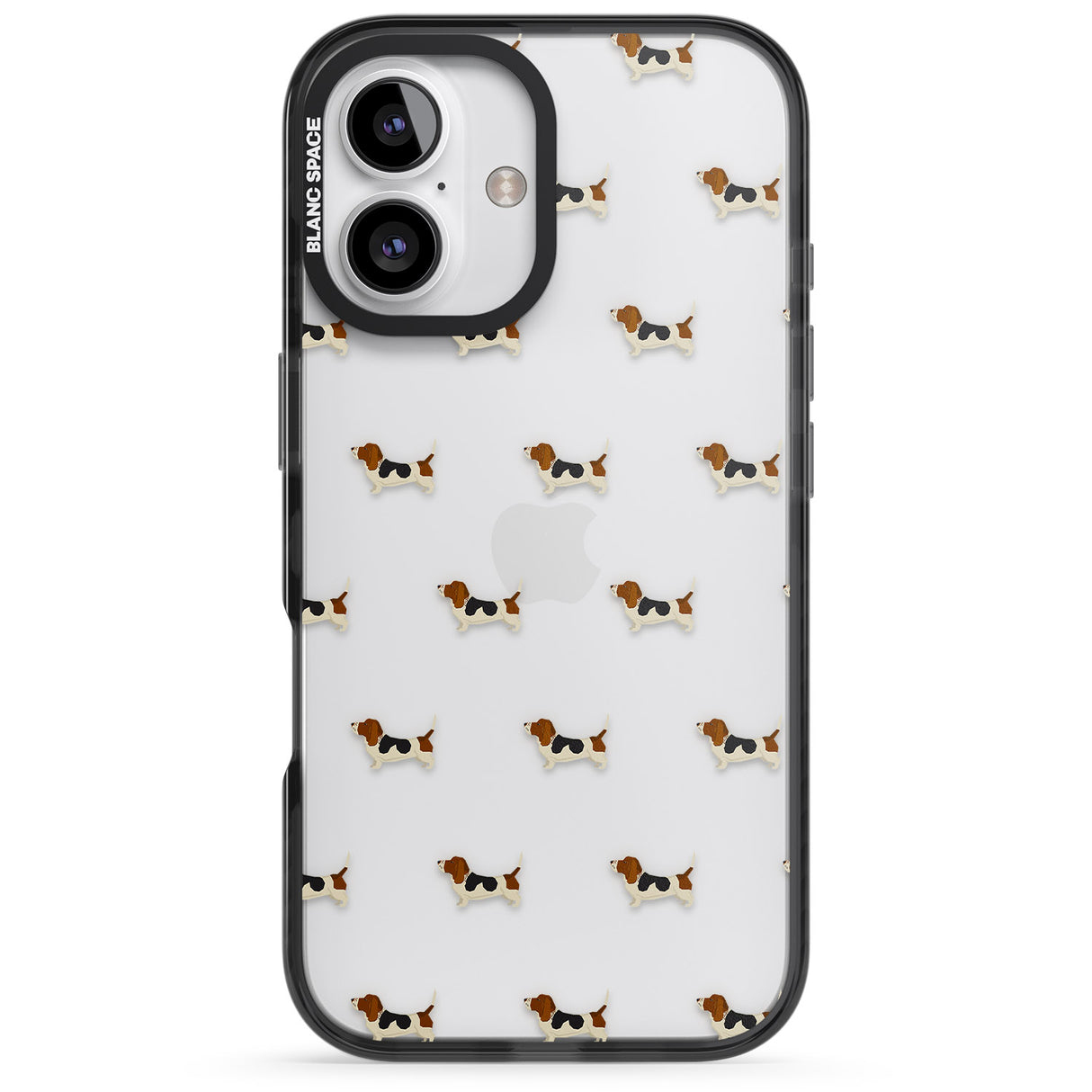 Basset Hound Dog Pattern Clear