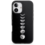 iPhone 16 Pro Max Light Watercolour Moons Black Impact Phone Case