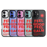 iPhone 16 Pro Max Feel Good Feel Calm (Red) Black Impact Phone Case