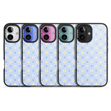 iPhone 16 Pro Max Pale Blue Daisies Black Impact Phone Case