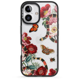 iPhone 16 Pro Max Botanical Snake Black Impact Phone Case