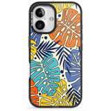 iPhone 16 Pro Max Beach Leaves Black Impact Phone Case