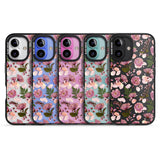 iPhone 16 Pro Max Floral Menagerie Transparent Design Black Impact Phone Case