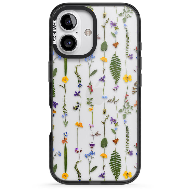 iPhone 16 Pro Max Wildflower Chain Black Impact Phone Case