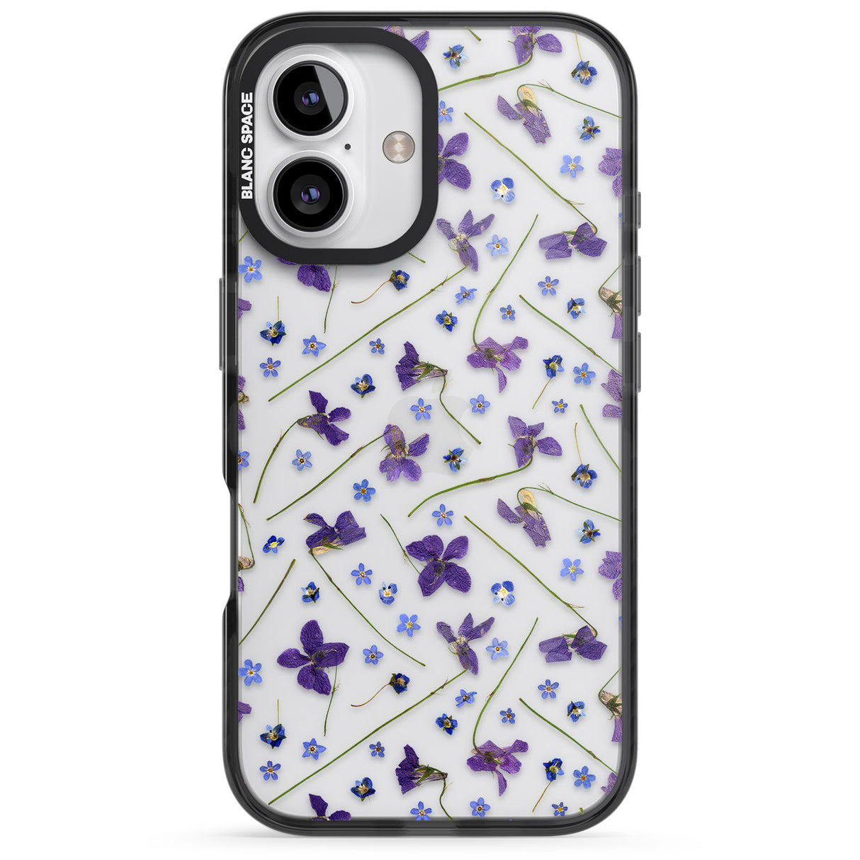 Violet & Blue Floral Pattern Design