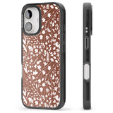 iPhone 16 Pro Max Wildflower Cluster on Terracotta Black Impact Phone Case