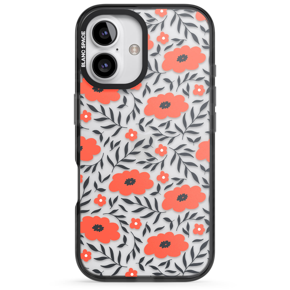 Red Poppy Transparent Floral