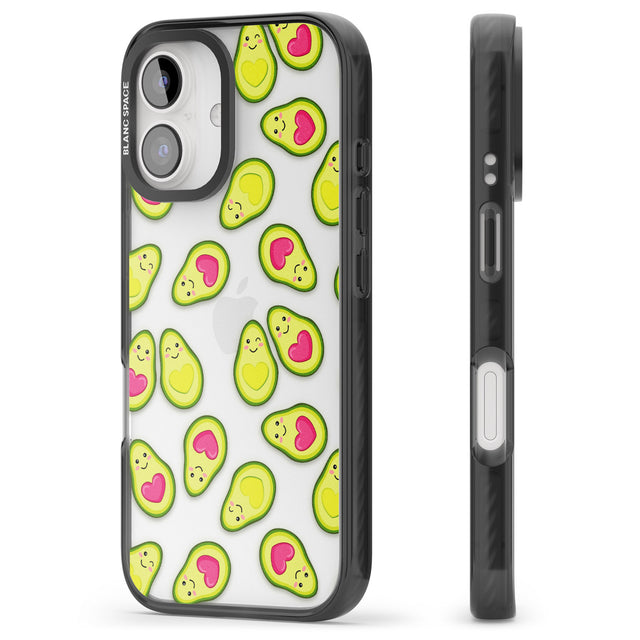 iPhone 16 Pro Max Avocado Love Black Impact Phone Case