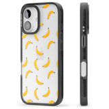 iPhone 16 Pro Max Banana Pattern Black Impact Phone Case