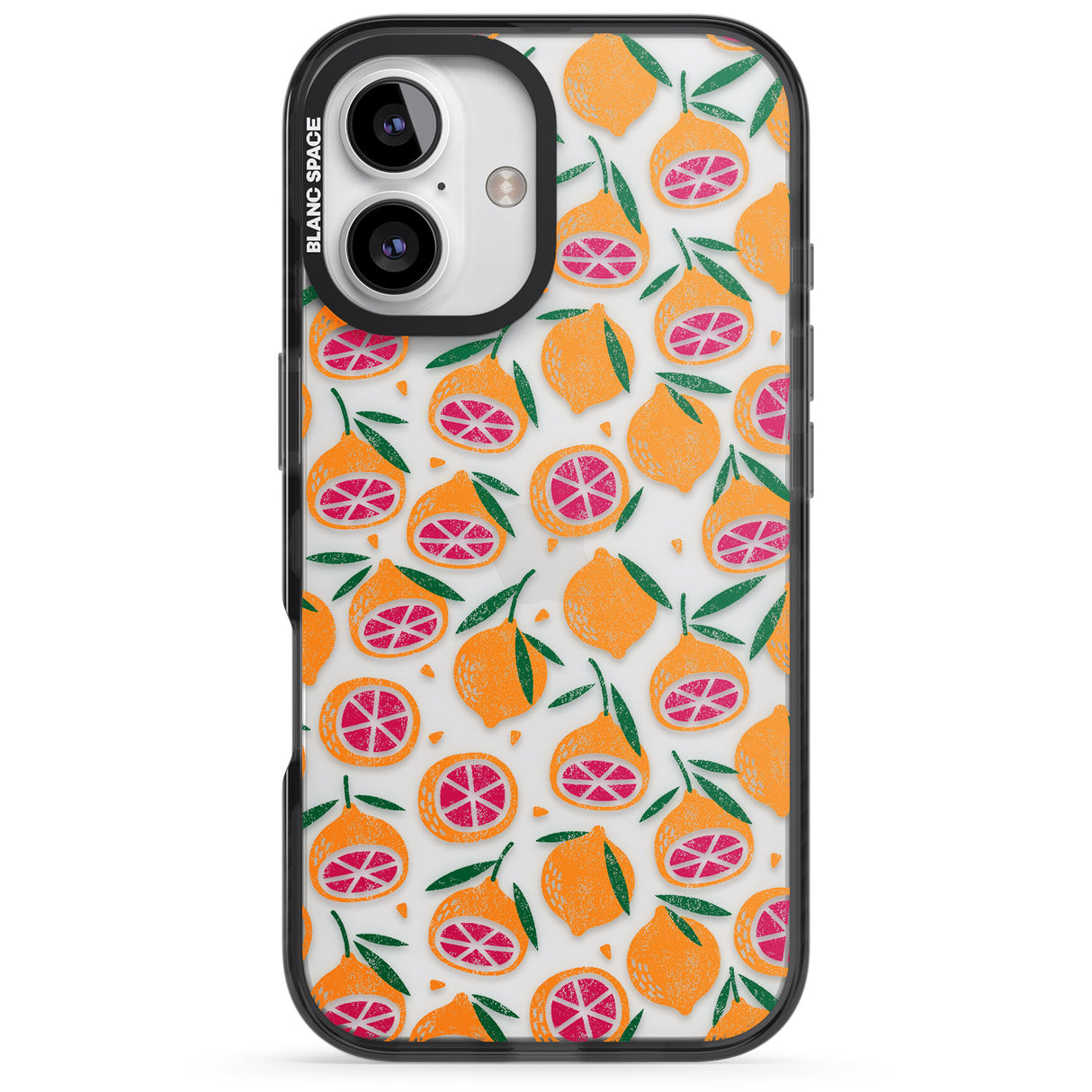 Blood Orange Fruit Pattern Transparent