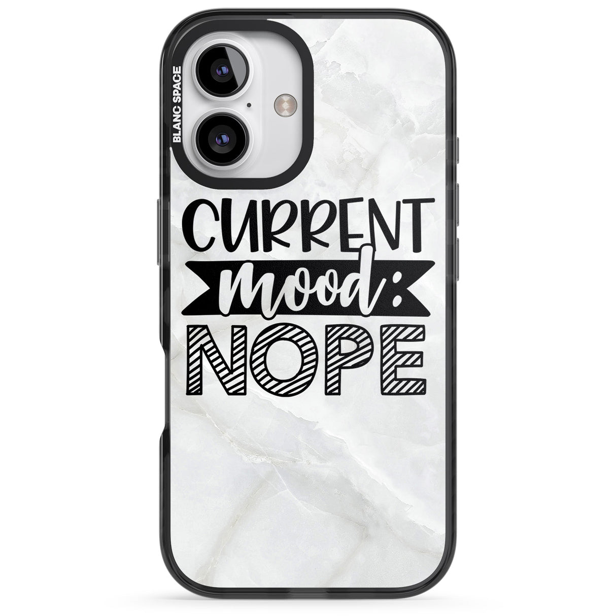 iPhone 16 Pro Max Current Mood NOPE Black Impact Phone Case