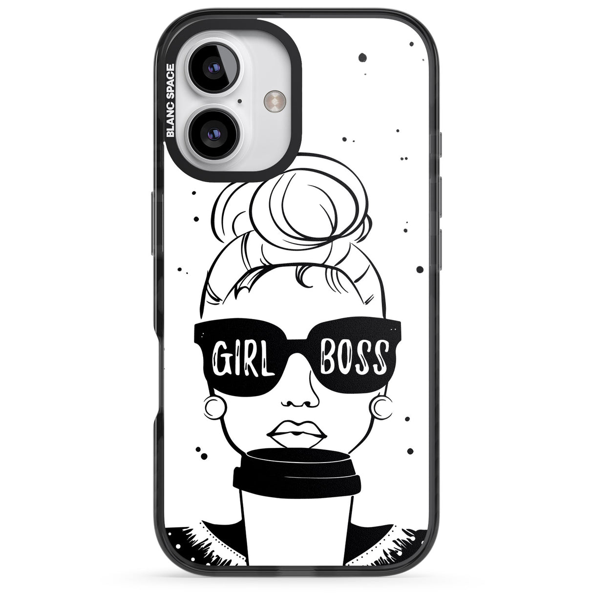 iPhone 16 Pro Max Girl Boss Black Impact Phone Case