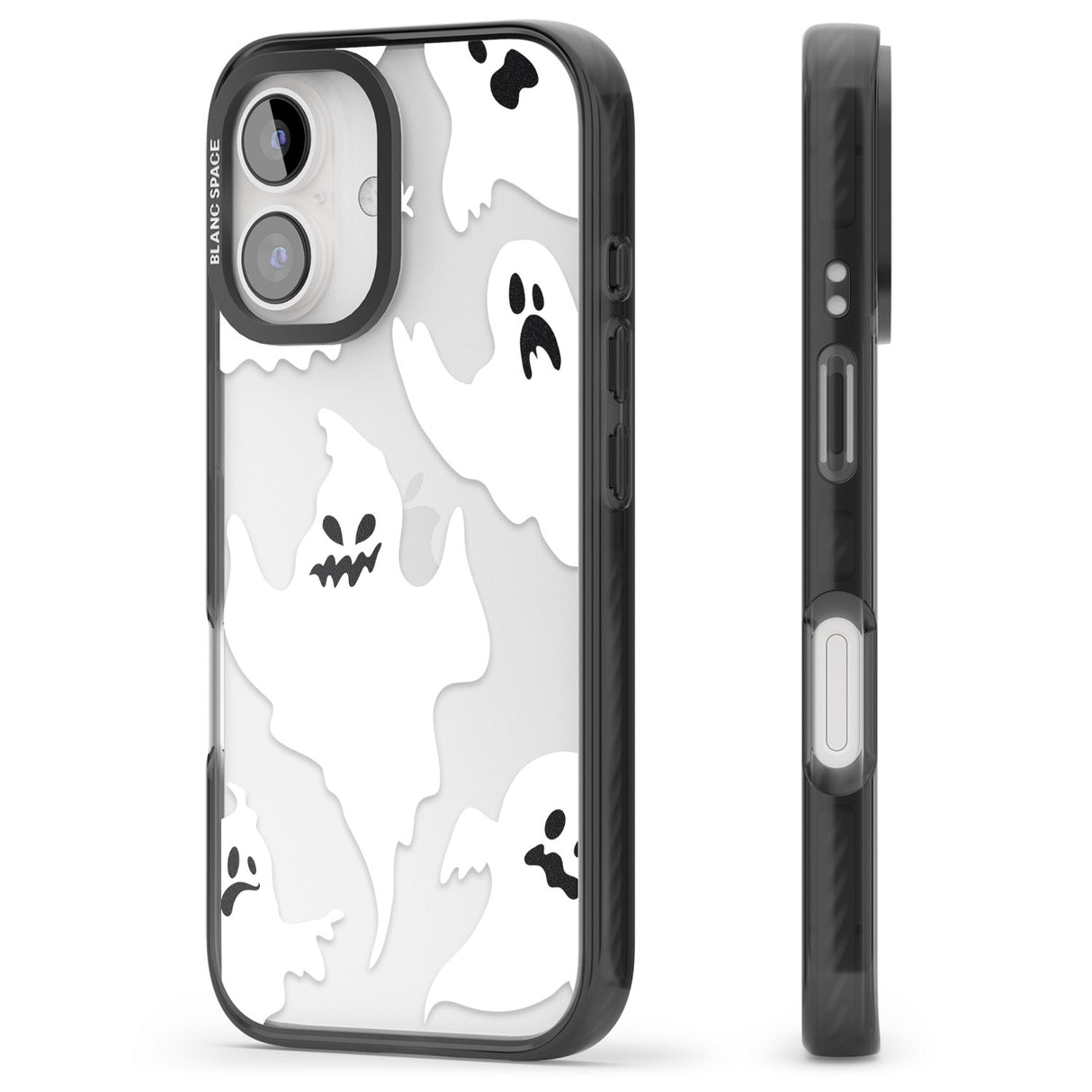 iPhone 16 Pro Max Ghost Pattern Black Impact Phone Case