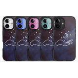 iPhone 16 Pro Max Floating Moon Above Hand Black Impact Phone Case