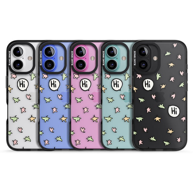 iPhone 16 Pro Max Heartstopper Leaves Pattern Black Impact Phone Case