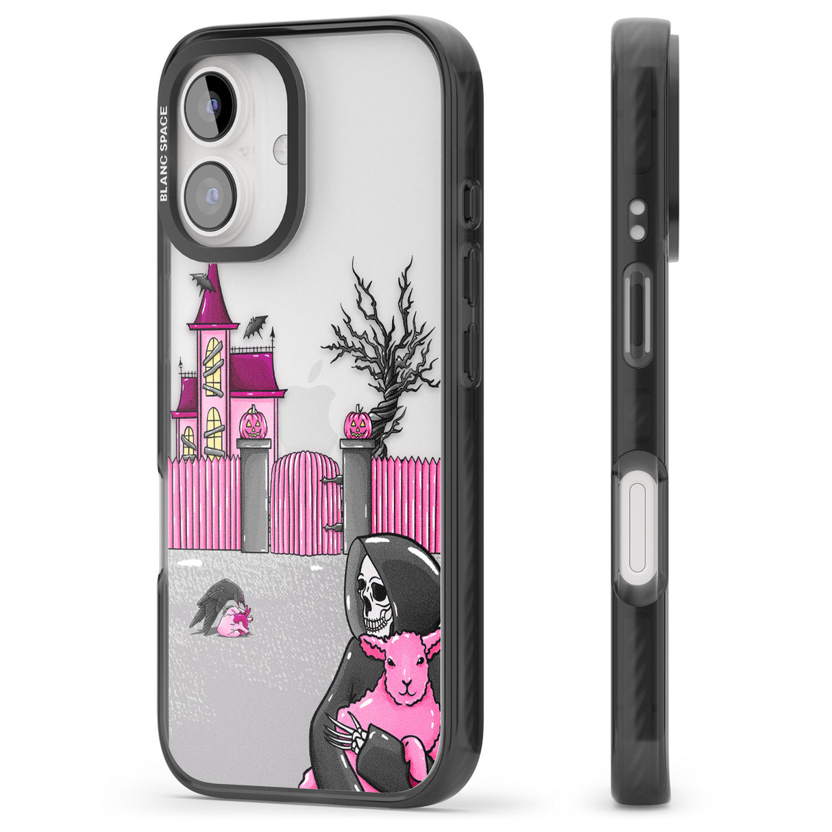 iPhone 16 Pro Max Left With My Heart Black Impact Phone Case