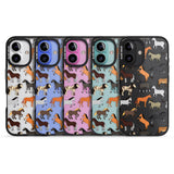 iPhone 16 Pro Max Horse Pattern Black Impact Phone Case