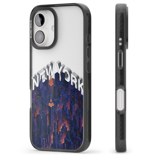 iPhone 16 Pro Max New York City Black Impact Phone Case + Magsafe