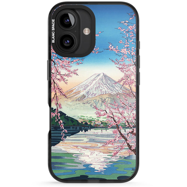 Mt. Fuji from Lake Kawaguchi Black Impact Phone Case for iPhone 16, iPhone 16 Plus