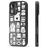 iPhone 16 Pro Max Burst Heads Black Impact Phone Case