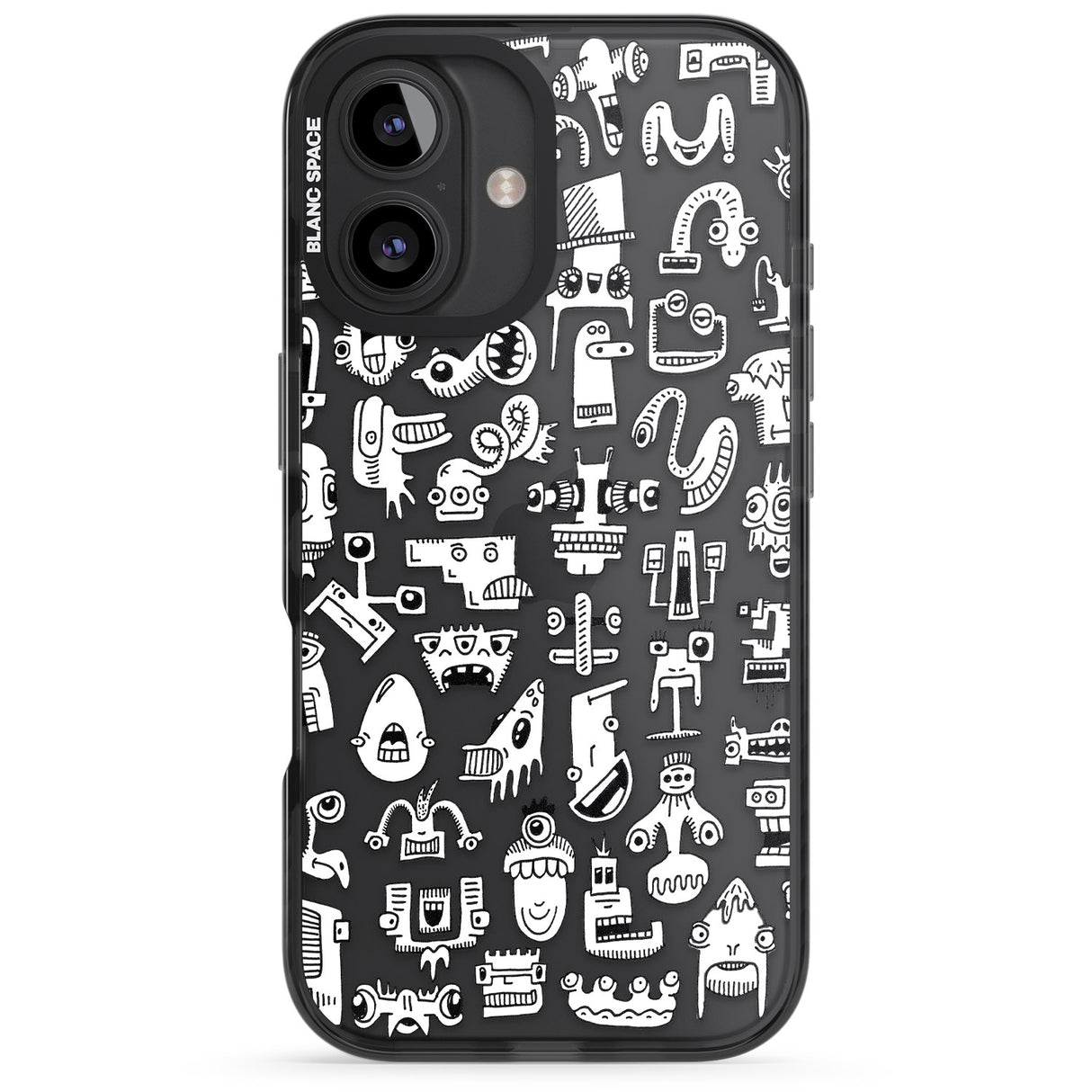 iPhone 16 Pro Max Weird Friends Black Impact Phone Case