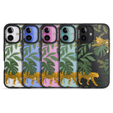 iPhone 16 Pro Max Two Jaguars & Foliage Jungle Cat Pattern Black Impact Phone Case