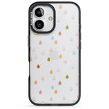 iPhone 16 Pro Max Raindrops Black Impact Phone Case