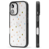 iPhone 16 Pro Max Raindrops Black Impact Phone Case