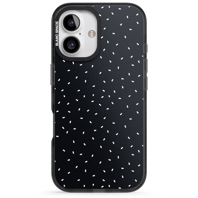 iPhone 16 Pro Max Confetti (Black) Black Impact Phone Case