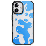 iPhone 16 Pro Max Blue Lava Lamp Black Impact Phone Case