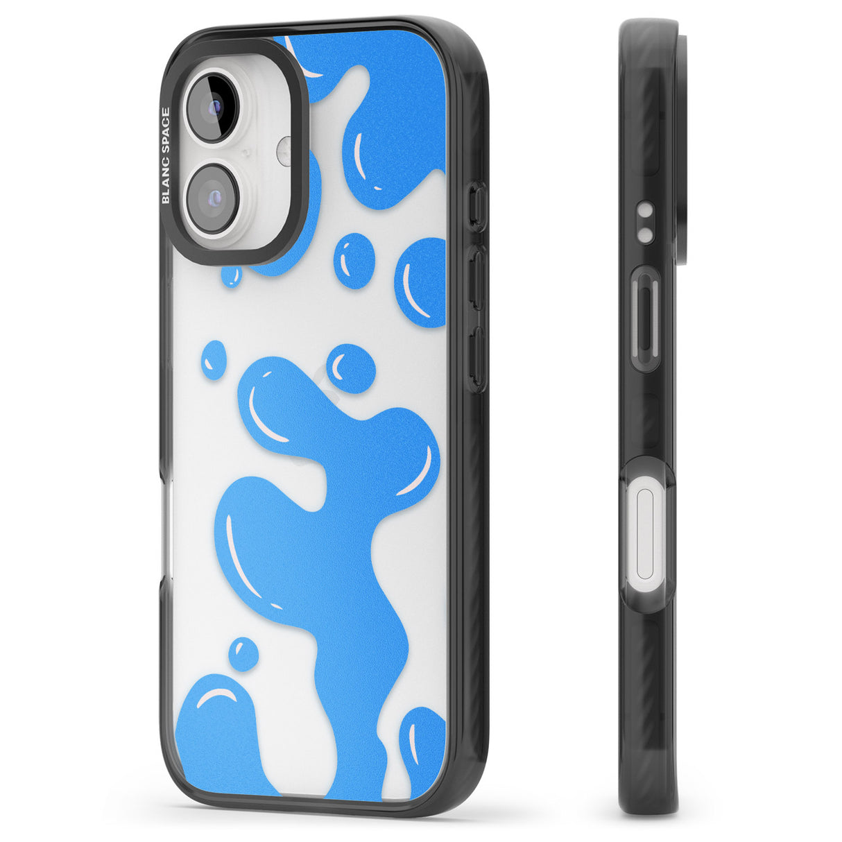 iPhone 16 Pro Max Blue Lava Lamp Black Impact Phone Case