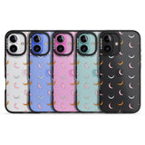 iPhone 16 Pro Max Colourful Crescent Moons Black Impact Phone Case