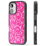 iPhone 16 Pro Max Pink Acid Faces Black Impact Phone Case