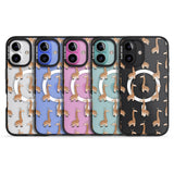 iPhone 16 Pro Max Cute Giraffe Pattern Clear Black Impact Phone Case